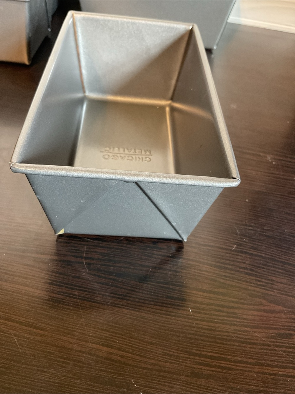 Chicago Metallic Gray Mini Loaf Pan Set - 4 Pack - Picture 4 of 5